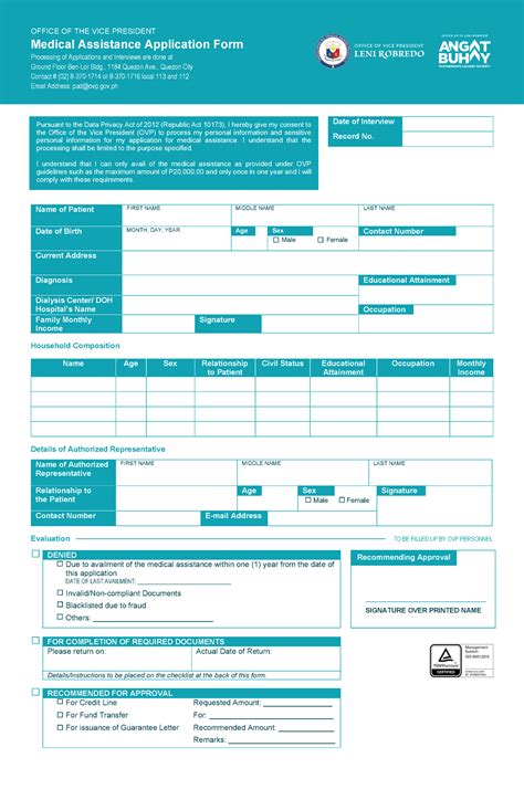 ovp medical assistance online application|Office of The VP .